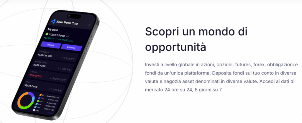 NovaTradeCore trade assets IT | BTC Expanse Novatradecore Ampia Selezione di Asset