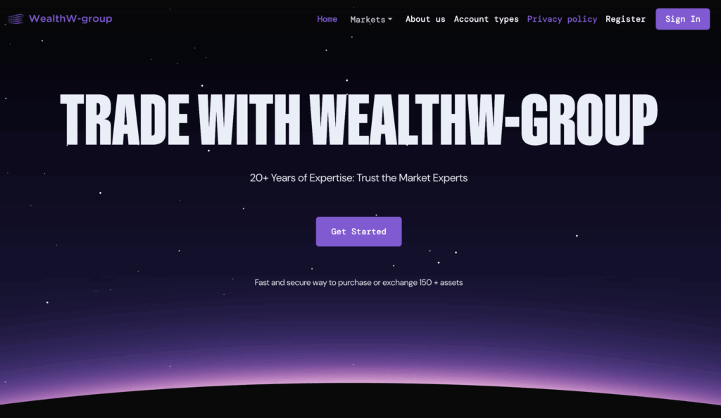 | Best Forex Tips Wealth w group home page screenshot