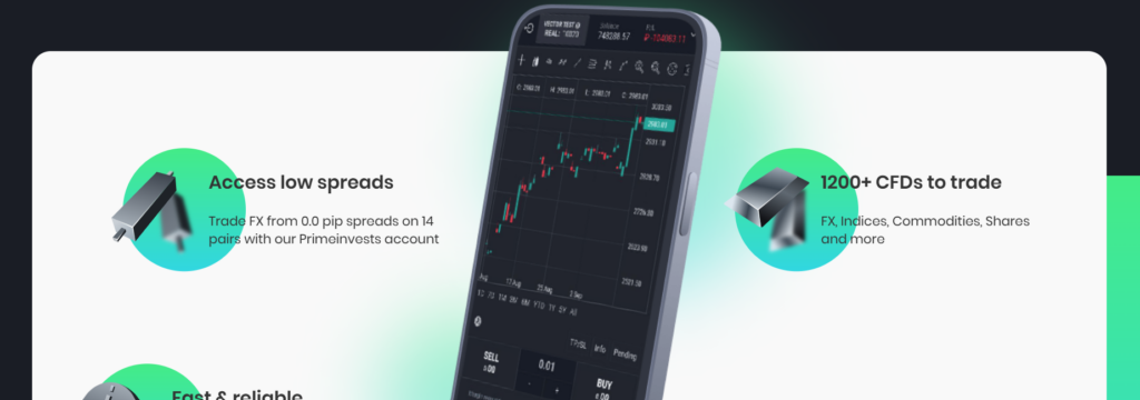 PrimeInvests trading platform