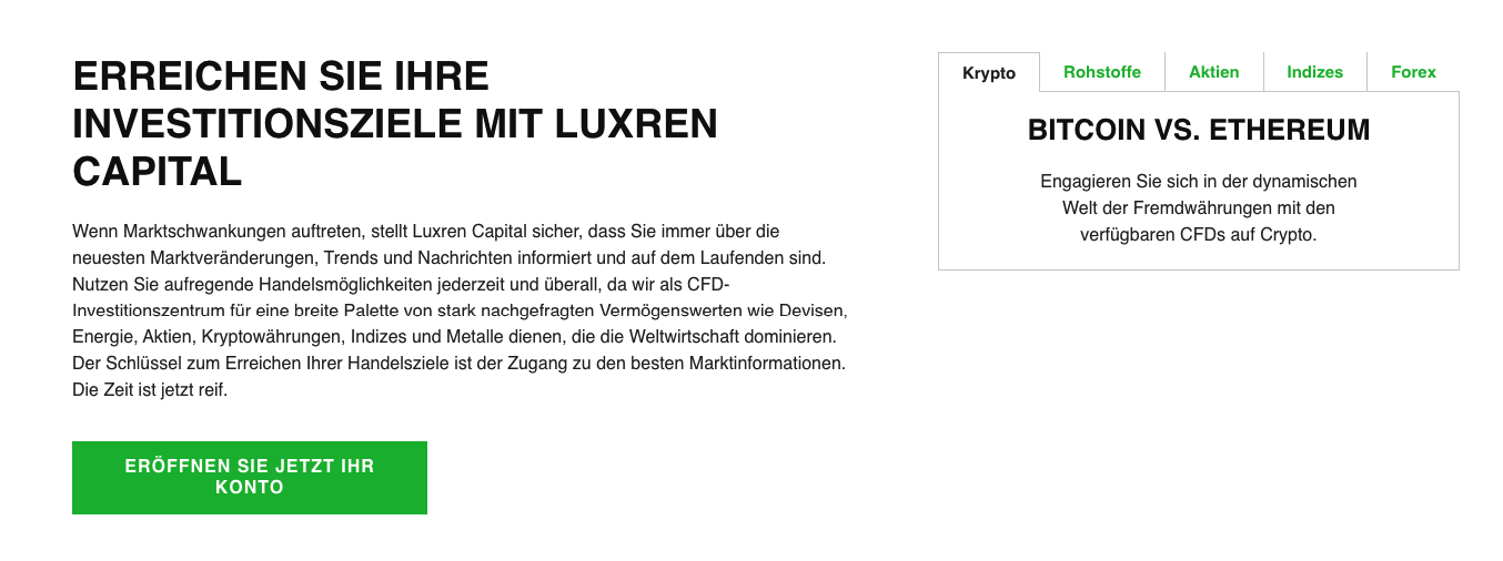 Marktabdeckung von Luxren Capital