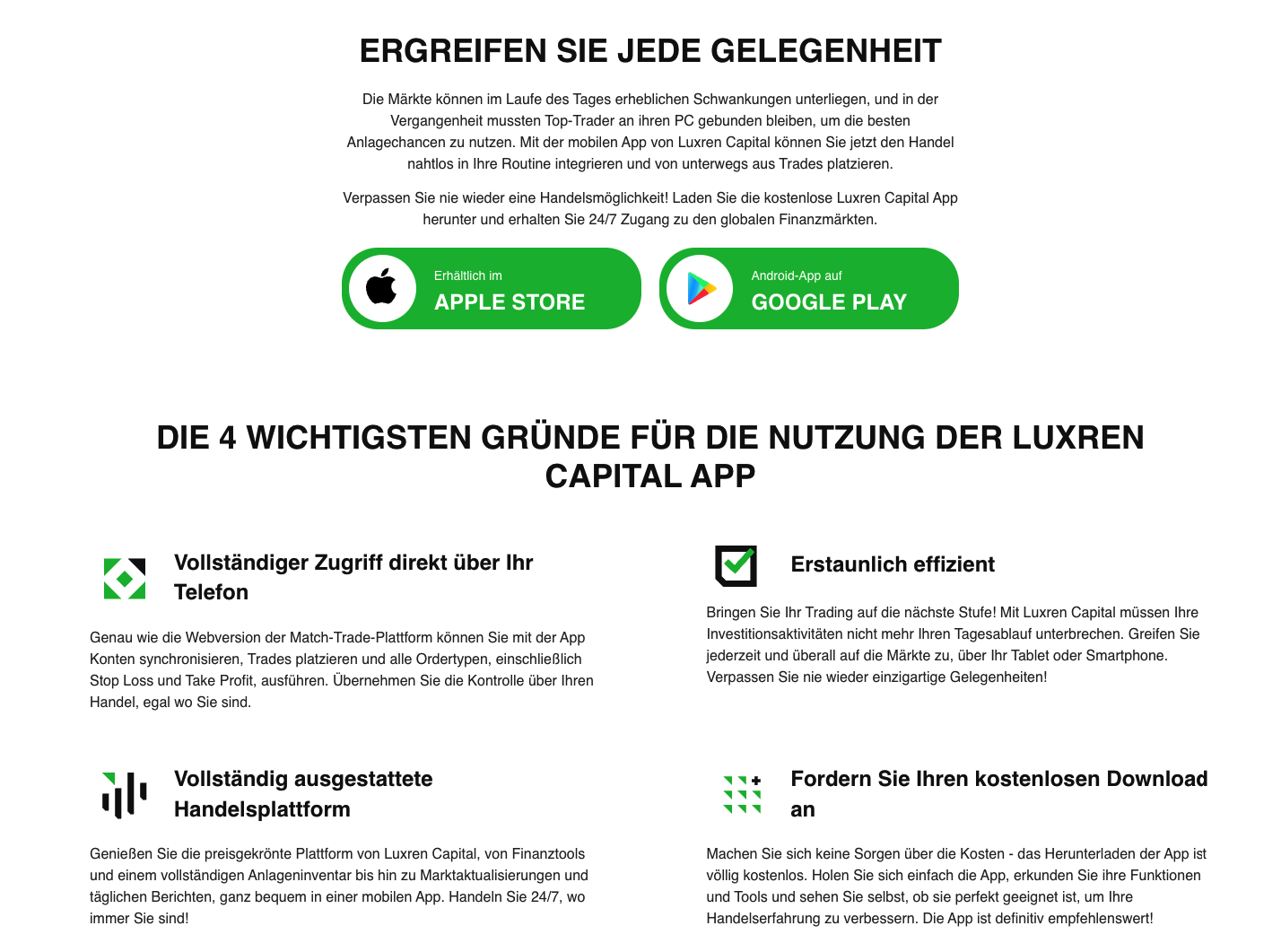 Mobil-App von Luxren Capital